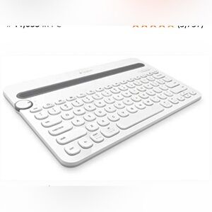 Logitech K480 Clavier Multi-Device Keyboard windows / Mac White Bluetooth NOB